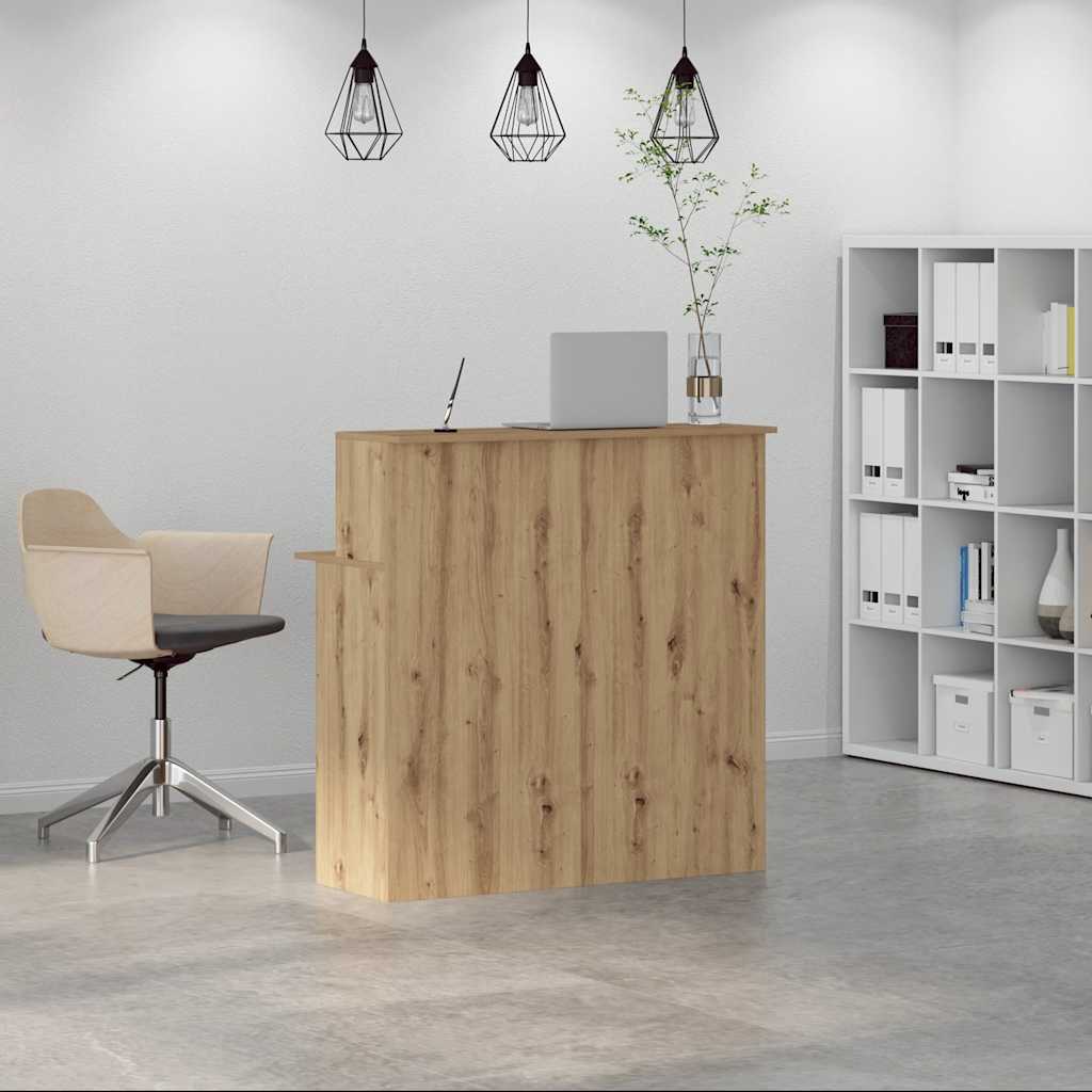 Banco Reception Rovere Artigianale 100x50x103,5cm in Truciolato