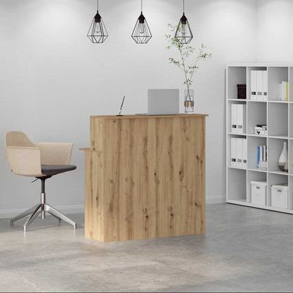 Banco Reception Rovere Artigianale 100x50x103,5cm in Truciolato