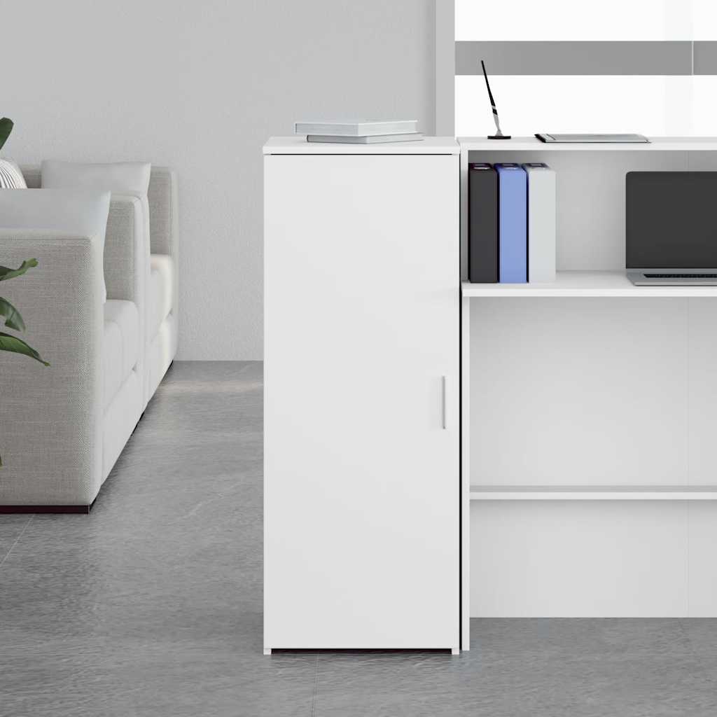 Mobile Portaoggetti Bianco 40x45x103,5 cm in Legno Multistrato