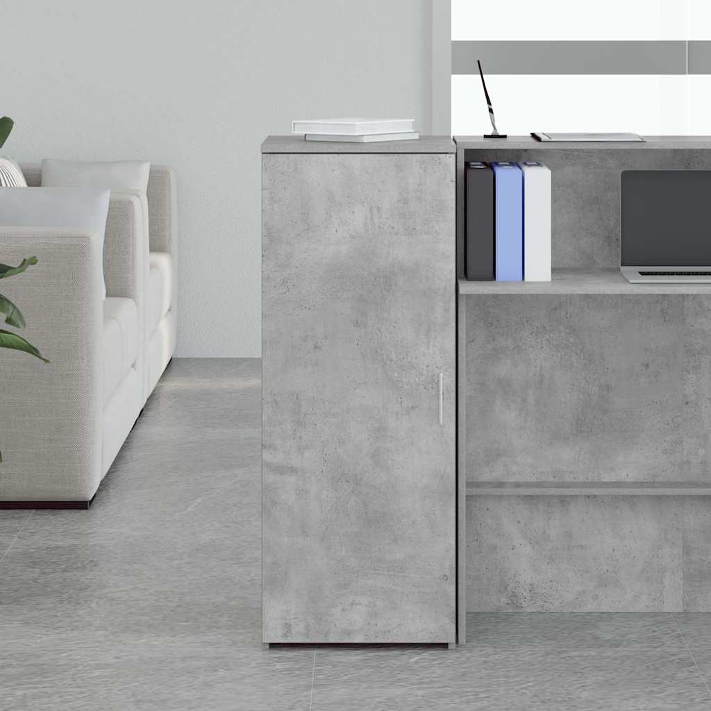 Mobile Portaoggetti Grigio Cemento 40x45x103,5 cm in Truciolato