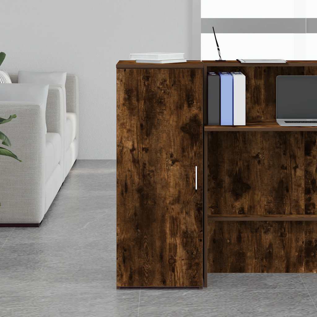 Mobile Portaoggetti Rovere Fumo 40x45x103,5 cm in Truciolato
