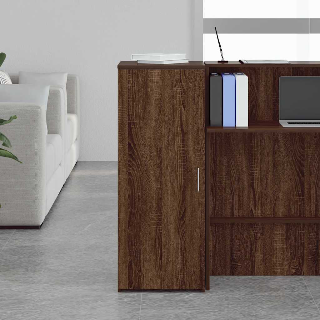 Mobile Portaoggetti Rovere Marrone 40x45x103,5 cm in Truciolato