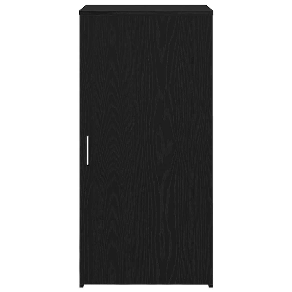 Mobile Portaoggetti Nero 50x45x103,5 cm in Legno Multistrato