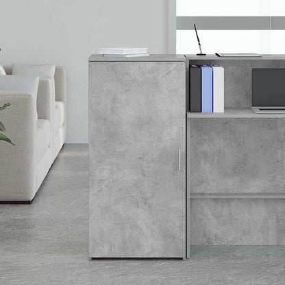 Mobile Portaoggetti Grigio Cemento 50x45x103,5 cm in Truciolato