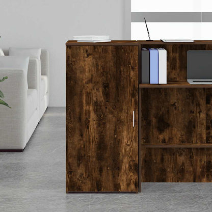Mobile Portaoggetti Rovere Fumo 50x45x103,5 cm in Truciolato