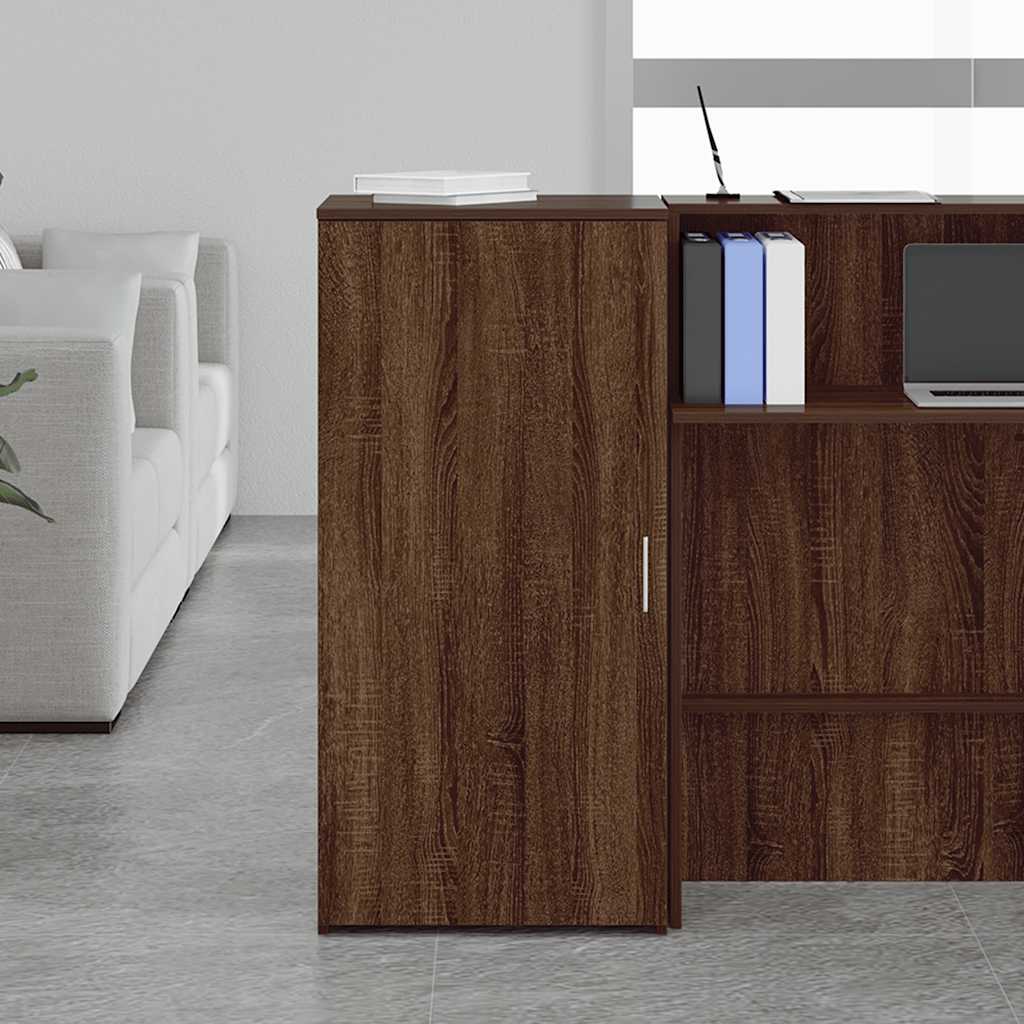 Mobile Portaoggetti Rovere Marrone 50x45x103,5 cm in Truciolato
