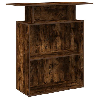 Banco Reception Rovere Fumo 100x40x104 cm in Legno Multistrato