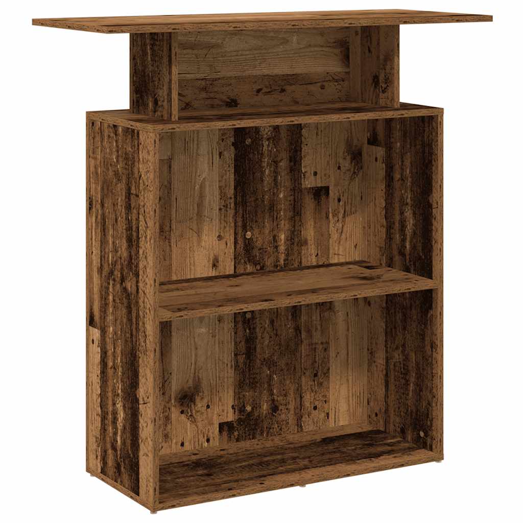 Banco Reception Legno Antico 100x40x104 cm Legno Multistrato