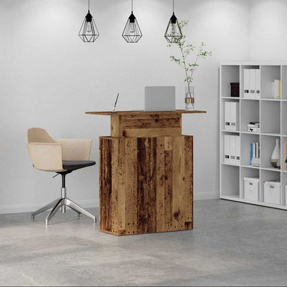 Banco Reception Legno Antico 100x40x104 cm Legno Multistrato