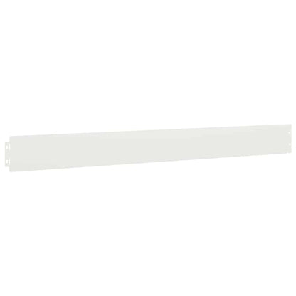 Bordure per Prato 10 pz Bianchi Acciaio Laminato a Freddo