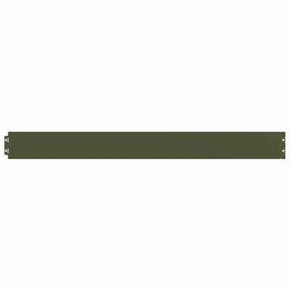 Bordure per Prato 10 pz Verde Oliva Acciaio Laminato a Freddo