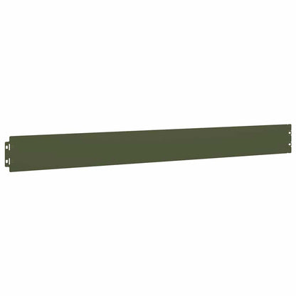 Bordure per Prato 10 pz Verde Oliva Acciaio Laminato a Freddo