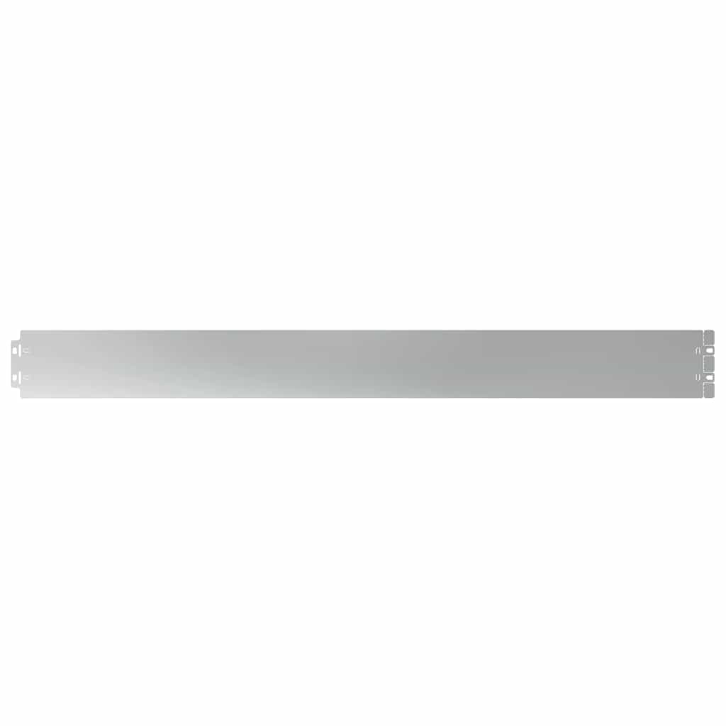 Bordure per Prato 50 pz 10x103 cm Acciaio Zincato