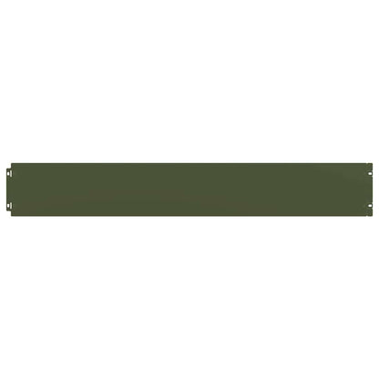 Bordure per Prato 10 pz Verde Oliva Acciaio Laminato a Freddo