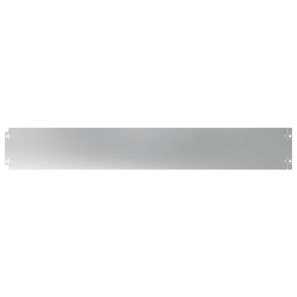 Bordure per Prato 10 pz 15x103 cm Acciaio Zincato