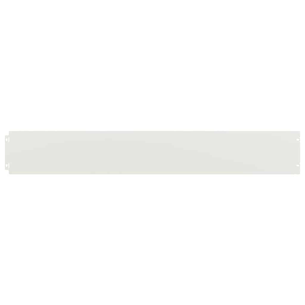 Bordure per Prato 50 pz Bianchi Acciaio Laminato a Freddo