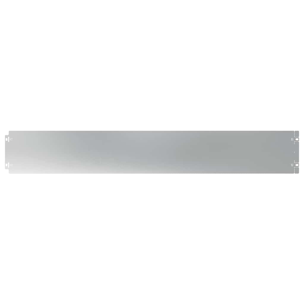Bordure per Prato 50 pz 15x103 cm Acciaio Zincato