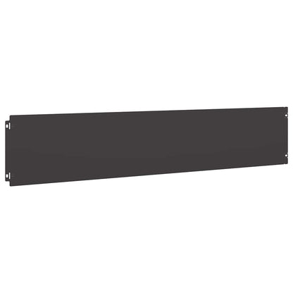 Bordure per Prato 10 pz Nere Acciaio Laminato a Freddo