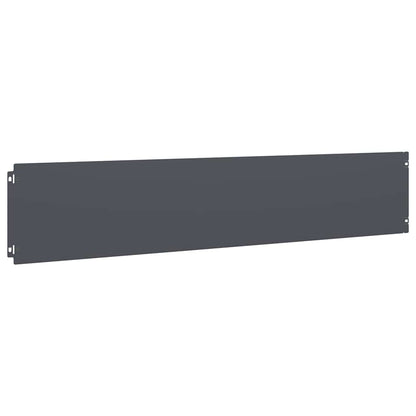 Bordure per Prato 10 pz Antracite Acciaio Laminato a Freddo