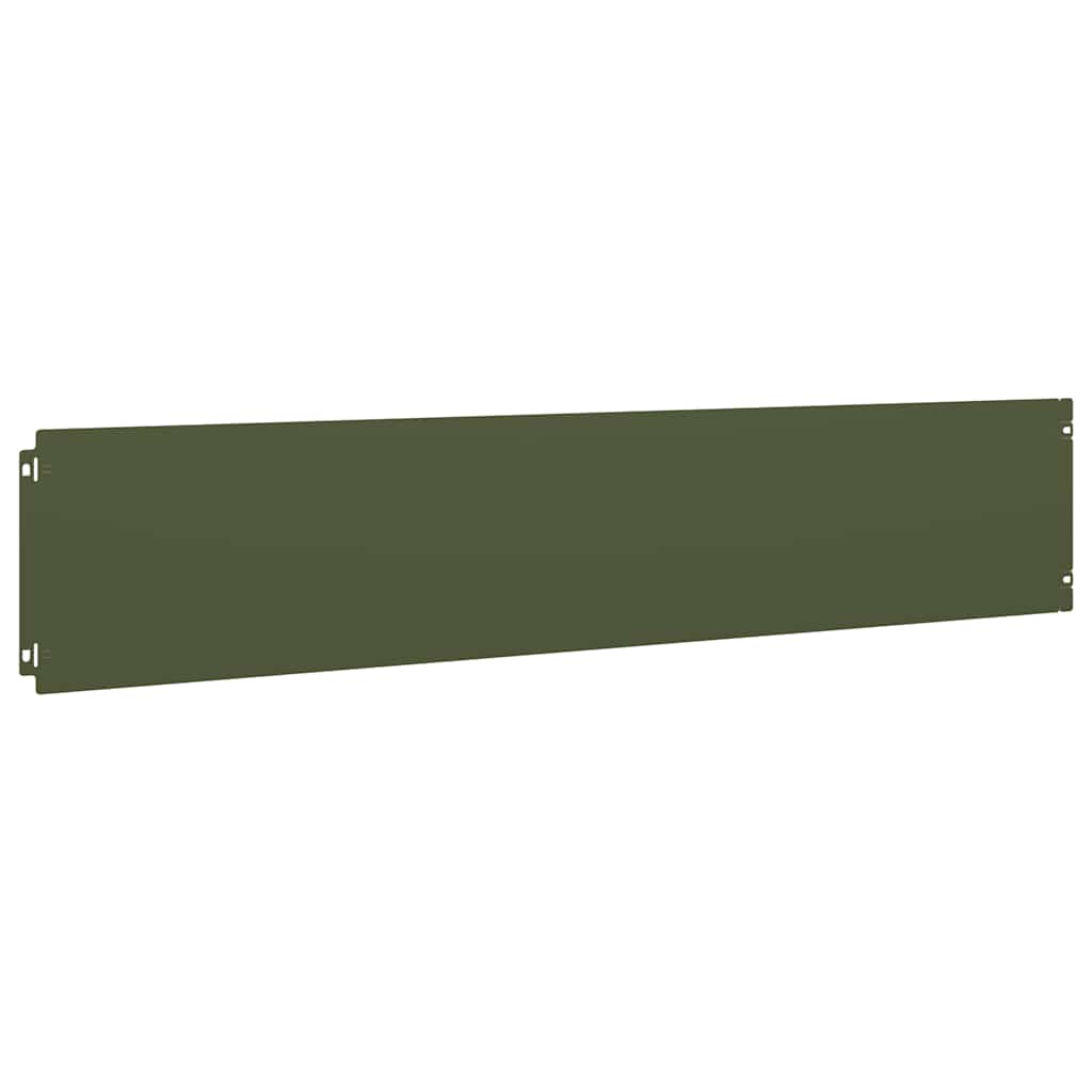 Bordure per Prato 10 pz Verde Oliva Acciaio Laminato a Freddo