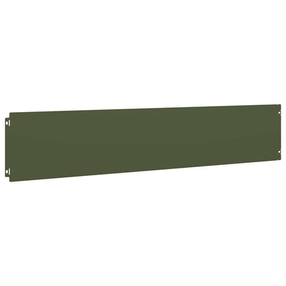 Bordure per Prato 10 pz Verde Oliva Acciaio Laminato a Freddo