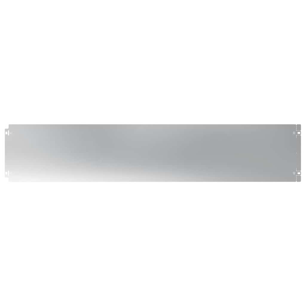 Bordure per Prato 10 pz 20x103 cm Acciaio Zincato