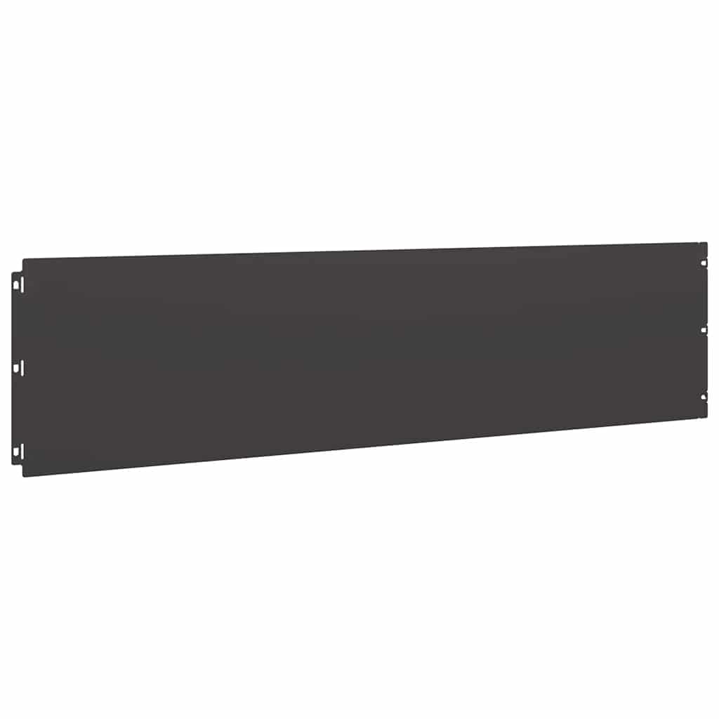Bordure per Prato 10 pz Nere Acciaio Laminato a Freddo