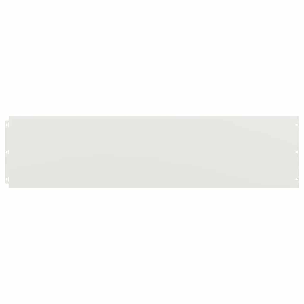 Bordure per Prato 10 pz Bianchi Acciaio Laminato a Freddo