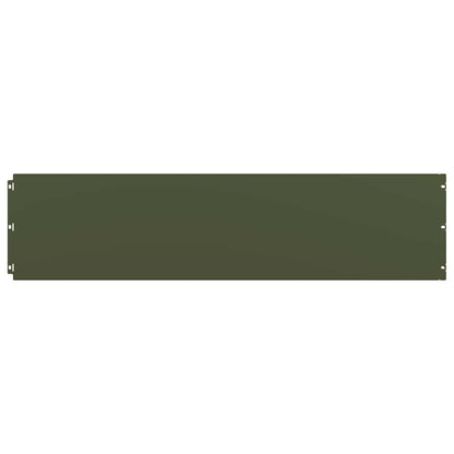 Bordure per Prato 10 pz Verde Oliva Acciaio Laminato a Freddo