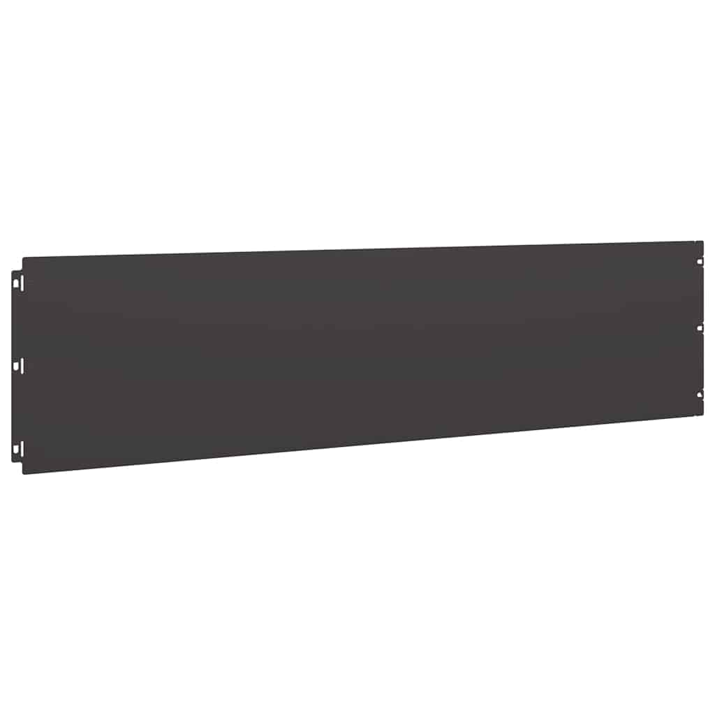 Bordure per Prato 20 pz Nere Acciaio Laminato a Freddo