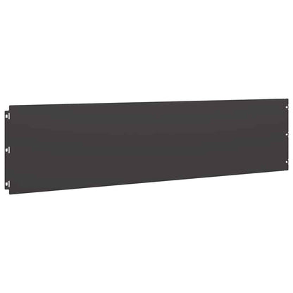 Bordure per Prato 20 pz Nere Acciaio Laminato a Freddo