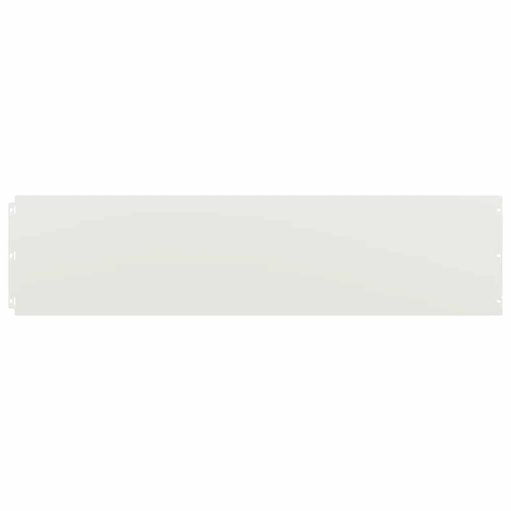 Bordure per Prato 20 pz Bianchi Acciaio Laminato a Freddo