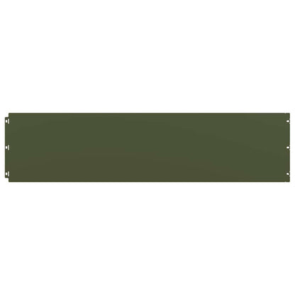 Bordure per Prato 20 pz Verde Oliva Acciaio Laminato a Freddo