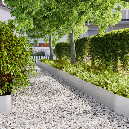 Bordure per Prato 20 pz 25x103 cm Acciaio Zincato