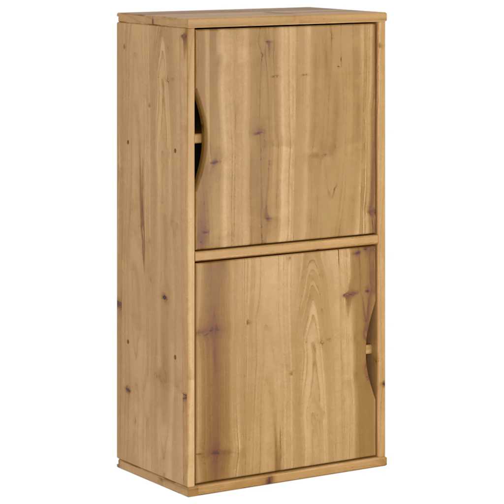 Armadietto Laterale ODDA 40x24x79 cm in Legno Massello di Pino