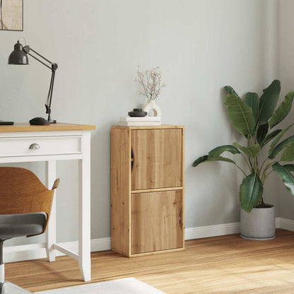Armadietto Laterale ODDA 40x24x79 cm in Legno Massello di Pino