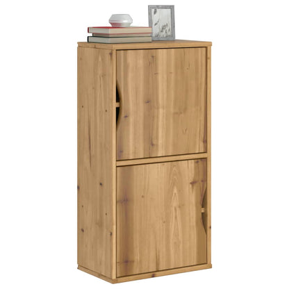 Armadietto Laterale ODDA 40x24x79 cm in Legno Massello di Pino