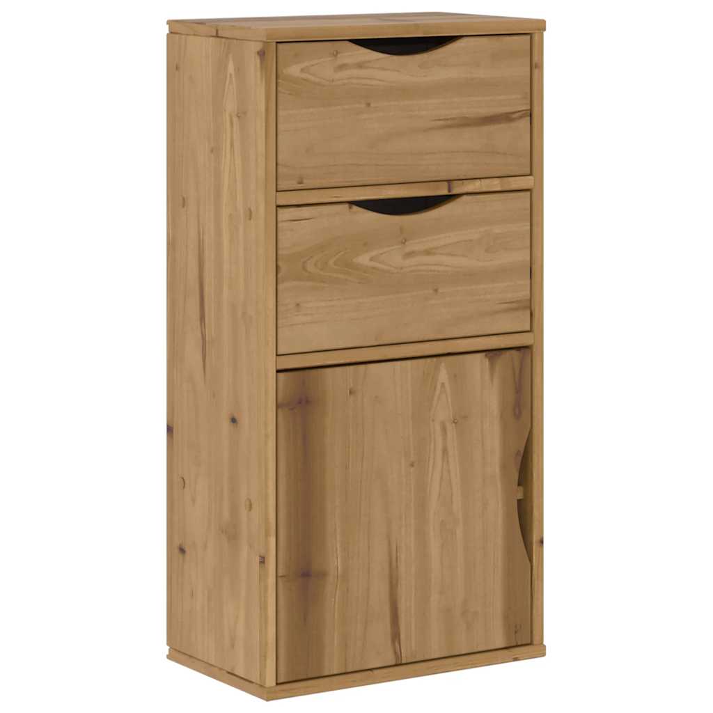 Armadietto Laterale con Cassetti ODDA 40x24x79 cm Legno di Pino