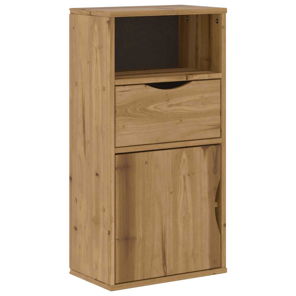 Armadietto Laterale con Cassetto ODDA 40x24x79 cm Legno di Pino