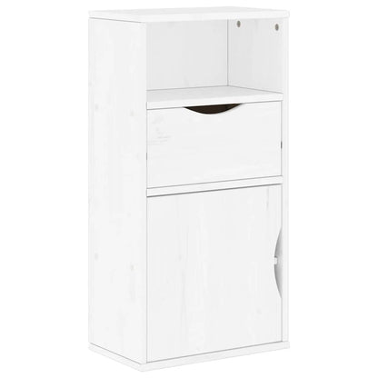 Armadietto Laterale con Cassetto ODDA Bianco 40x24x79 cm