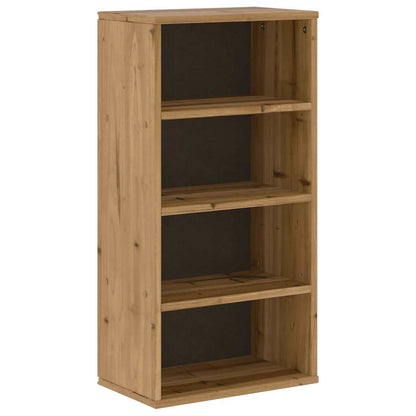 Armadietto Laterale ODDA 40x24x79 cm in Legno Massello di Pino