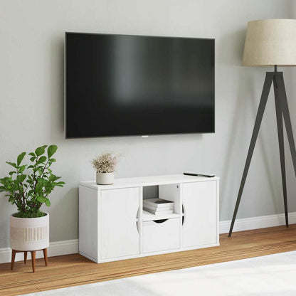 Mobile Porta TV con Cassetto ODDA Bianco 79x24x40 cm
