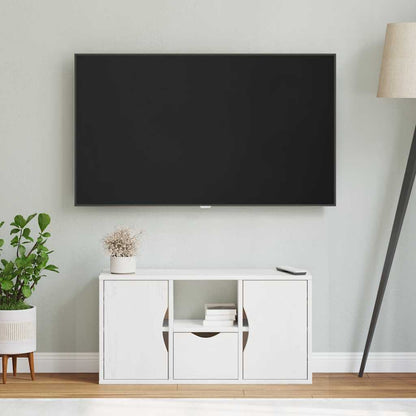 Mobile Porta TV con Cassetto ODDA Bianco 79x24x40 cm