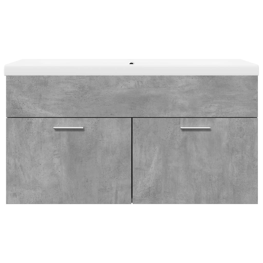 Mobile da Bagno con Lavabo Integrato Grigio Cemento
