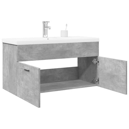 Mobile da Bagno con Lavabo Integrato Grigio Cemento