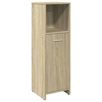 Set Mobili da Bagno 4 pz Rovere Sonoma in Legno Multistrato