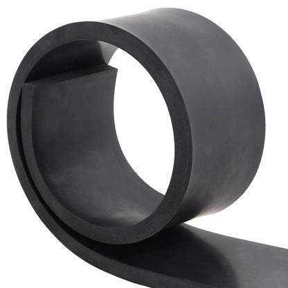 Bordo in Gomma per Spazzaneve Nero 80x8x1 cm