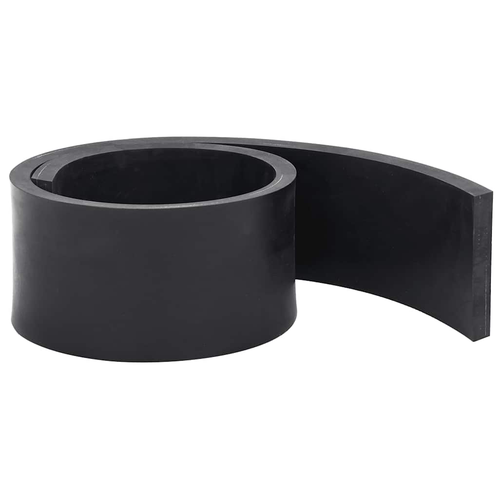 Bordo in Gomma per Spazzaneve Nero 120x8x1 cm