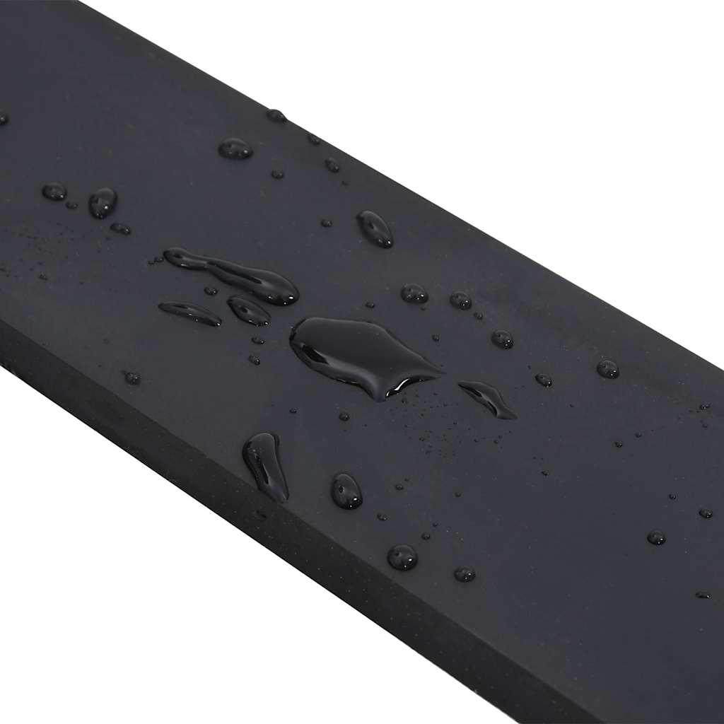 Bordo in Gomma per Spazzaneve Nero 150x8x1 cm