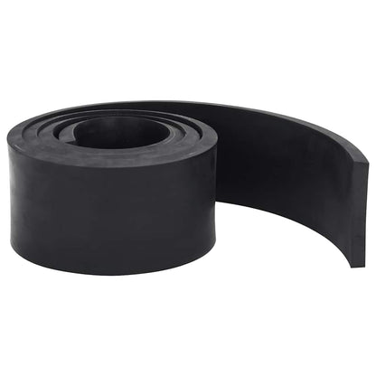 Bordo in Gomma per Spazzaneve Nero 180x8x1 cm